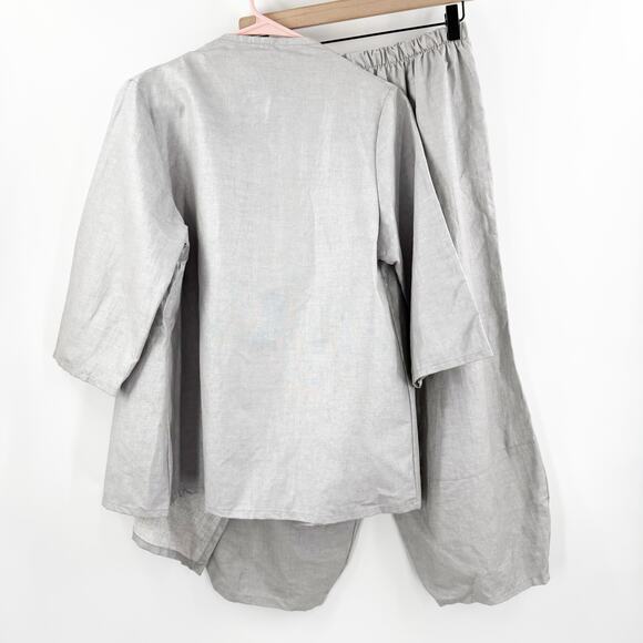 BRYN WALKER Set Size Small NWT Marie Linen Cotton Blend Lagenlook USA Made Artsy - Picture 2 of 16